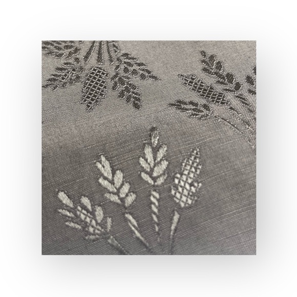 new Vince ⚘ Floral Embroidered Shimmery Silk Duponi Pant Pants ⚘ Gunmetal ⚘ Sml - Picture 5 of 16